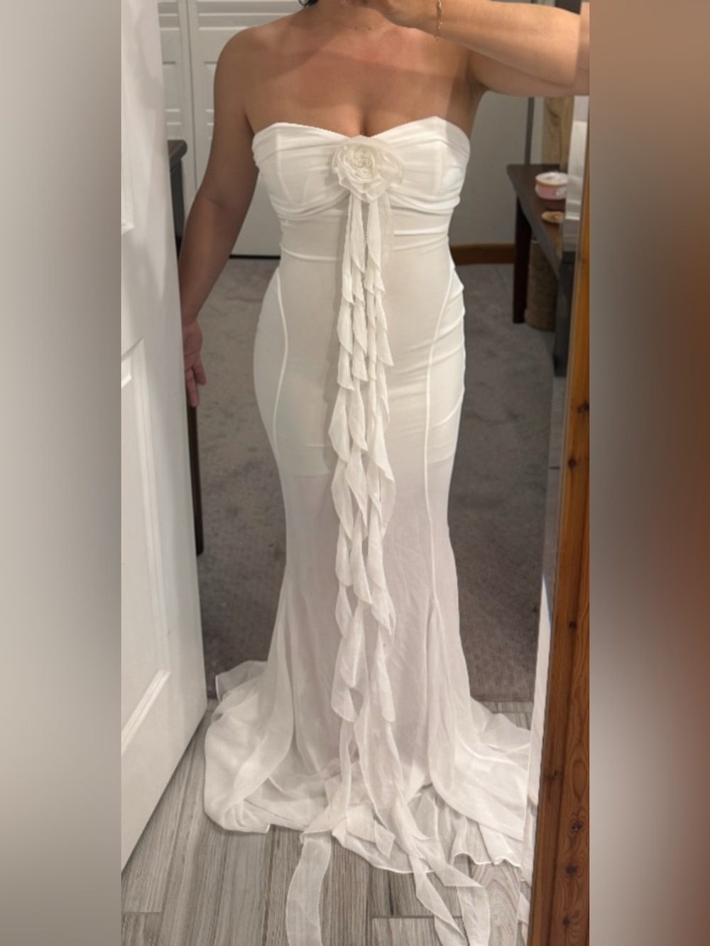 Retrofete White Dress 1/1 Sample Size S